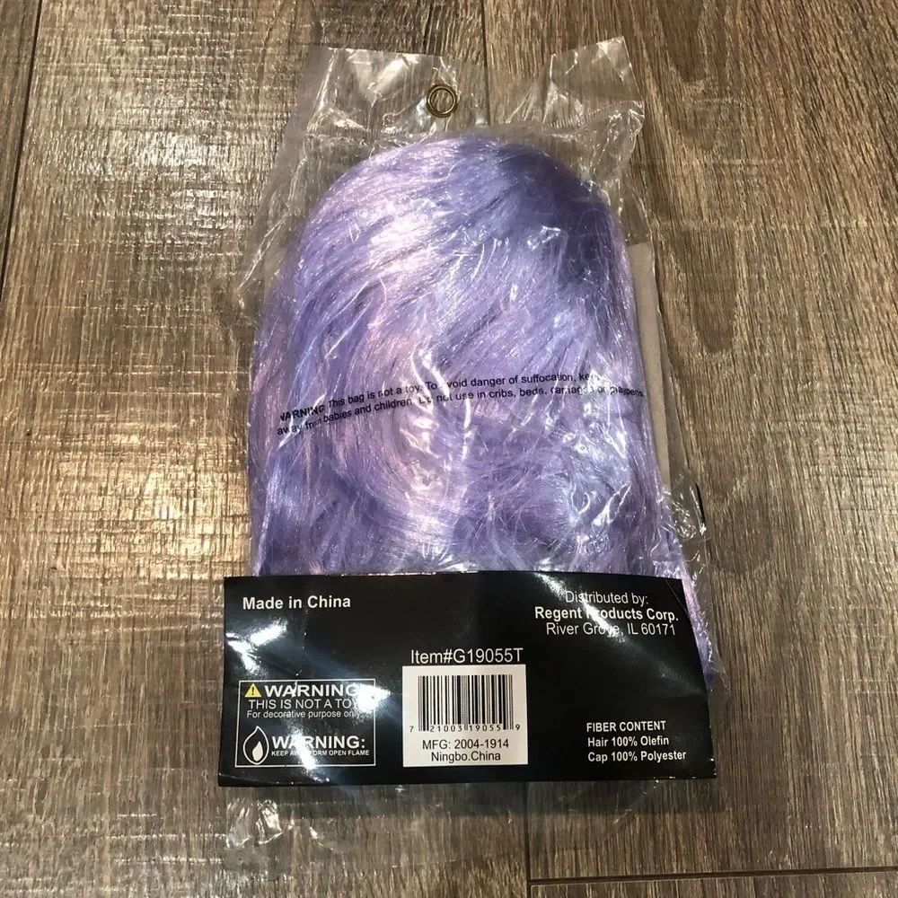 NEW Purple Party Wig Style Bob hair accessories